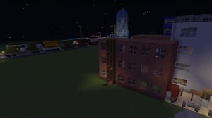 постройка города в Майнкрафт-12-кирпичная трехэтажка