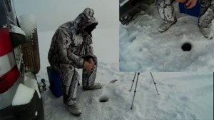 Поиск окуня на глубине с обеда. 17.01.17 г.