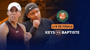 02.06.2025. Мэдисон Киз - Хейли Баптист. Roland Garros. Madison Keys - Hailey Baptiste