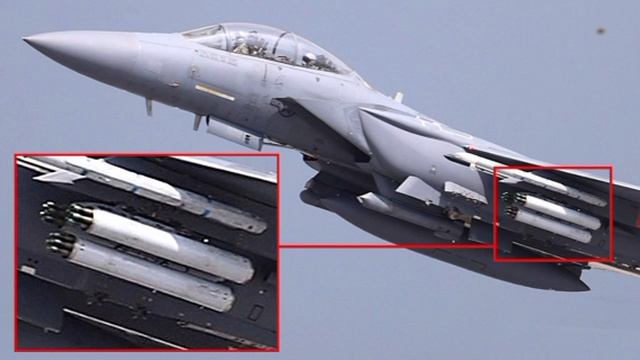 На днях в США зафиксированы испытания самолёта F-15E с подвеской шести пусковых блоков Hydra 70 с уп