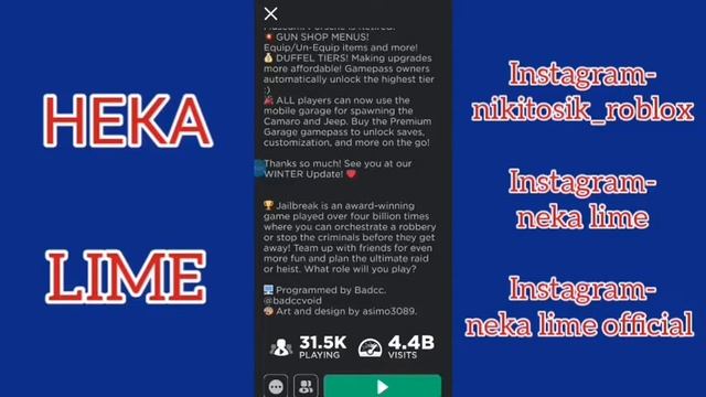 Небольшой обзор на обнову в JAILBREAK(ROBLOX) +ИНФА О ТОП РОЛИК смотреть онлайн