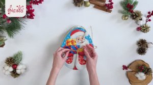 Упаковка яичко-сюрприз «Морозик». Деревянная коробка для подарков.