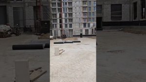 Геодезия на стилобате. Благоустройство