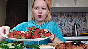 Котлеты с картофельным пюре и зелень | Мукбанг