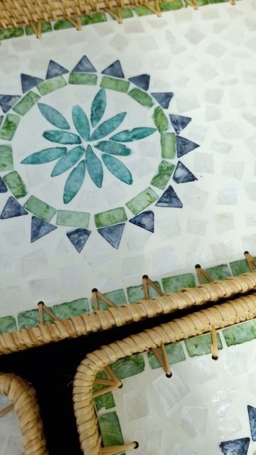 Поднос для кухни из ротанги, дно МДФ. Ссылка на авито в смотреть онлайн