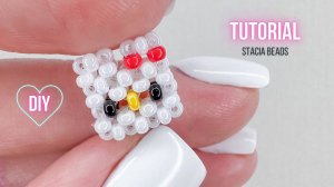 Как сделать Hello kitty |  Хелло Китти из бисера крестиком