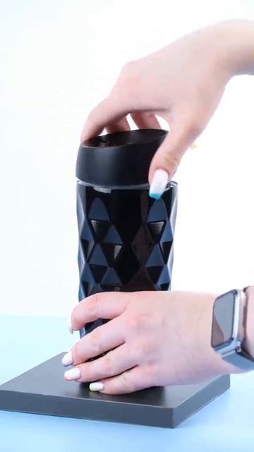 Термокружка из нержавеющей стали с рельефом 380 мл, цве? смотреть онлайн