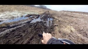 ПОКАТУШКА С ДРУГОМ НА ПИТБАЙКАХ ПО ПОЛЮ