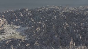 Цифровая гора: CGI-пейзаж в движении