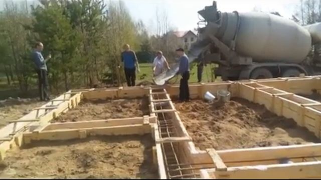 Выполнение фундаментных работ в д. Артюкино. Изготовл? смотреть онлайн