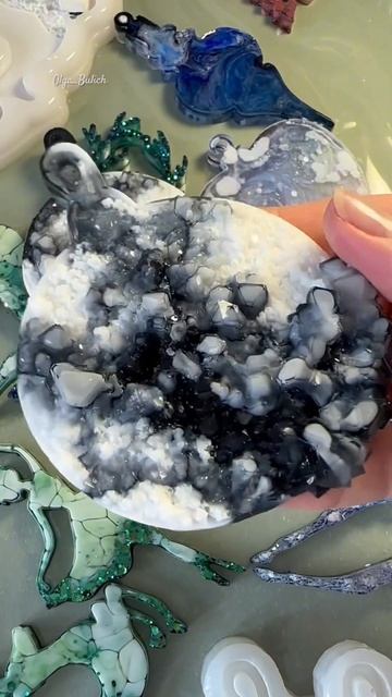 Кристаллические елочные игрушки из эпоксидной смолы смотреть онлайн