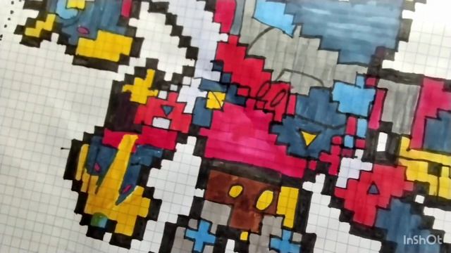 как нарисовать Эдгара - меха по клеточкам/рисунки по к? смотреть онлайн