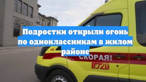 Подростки открыли огонь по одноклассникам в жилом районе