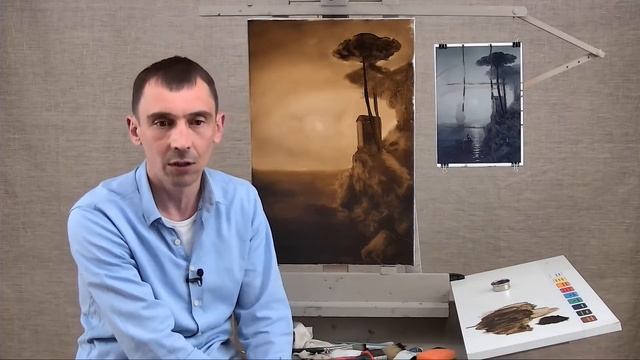 Марафон по написанию картины "Туманное утро в Италии" Айвазовского. Часть 1 | Школа морского пейзажа