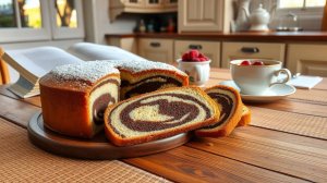 Черно-белый соблазн: Пирог Зебра с нежной текстурой и богатым вкусом!