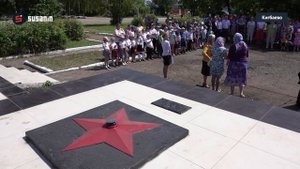 Открытие памятника павшим солдатам в Кигбаево