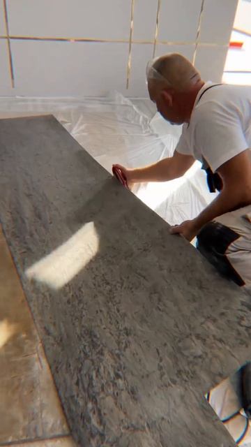 Гибкий камень 😲 #ремонт #отделкаквартир #строительст? смотреть онлайн