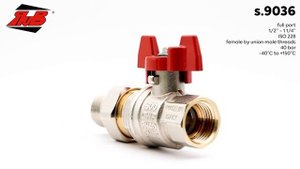 Кран шаровый Bonomi, ручка "бабочка"