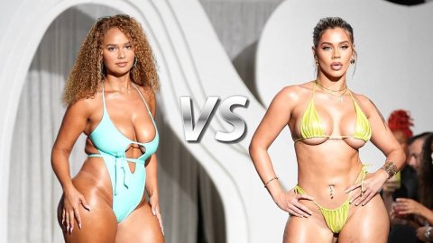 Показ Мод Красивые женщины в купальниках Bikini