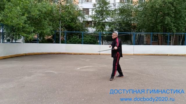Упражнения с пластиковыми мечами Катана (9)
