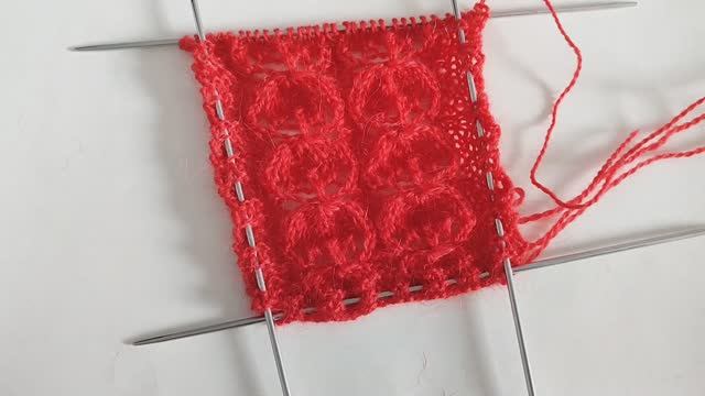 Узор спицами. Описание смотреть онлайн