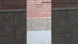 Облицовка цоколя 45×45. #цоколь #плитка #облицовка