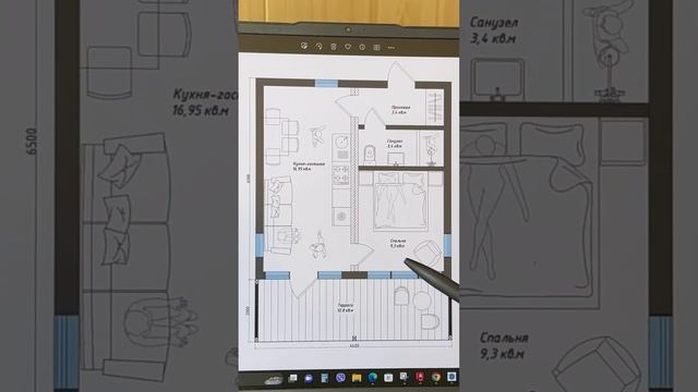 Модульный дом 42м2🏡 #домза3месяца #загородныйдом #home #м? смотреть онлайн