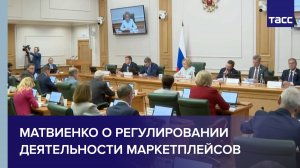 Маркетплейсы должны работать по понятным и прозрачным правилам, заявила Матвиенко