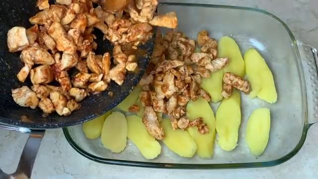 Простой Рецепт Ужина Потрясающе Вкусно хоть на праздник Картошка и куриное филе в духовке
