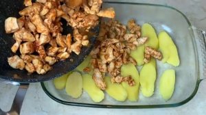 Простой Рецепт Ужина Потрясающе Вкусно хоть на праздник Картошка и куриное филе в духовке