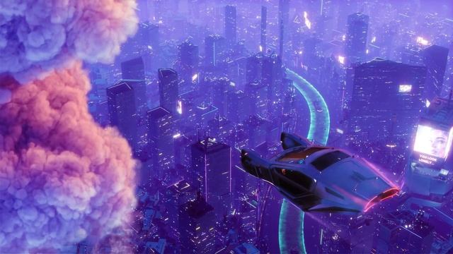 Above The Neon City - 12 Hours - 4K Ultra HD 60fps смотреть онлайн