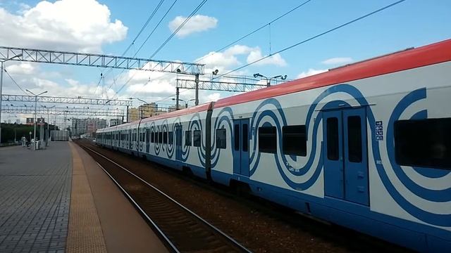 Опытный ЭГ2Тв-002 Иволга ЦППК Перекраска Московский Транспорт На станции Очаково смотреть онлайн