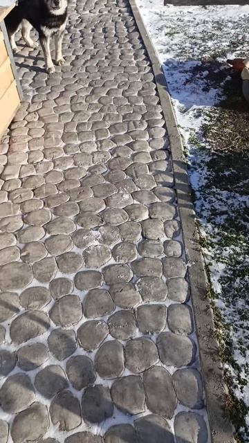 Самодельная брусчатка после заморозков смотреть онлайн