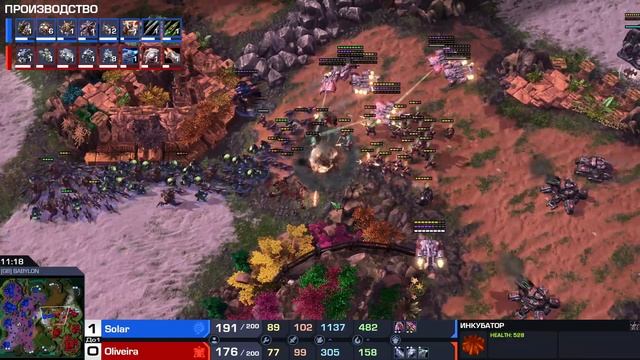 Oleveira - КОРОЛЬ ПЕХОТЫ! Фокус бейлингов, сплиты | Solar(Z) VS Ole смотреть онлайн