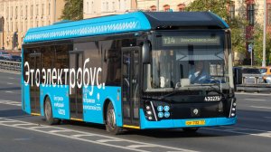 Поездка на электробусе ЛиАЗ-6274 по маршруту м5 (17.12.2024)