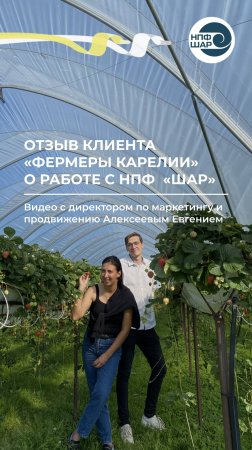 Отзыв клиента: как тепличное хозяйство «Фермер Карелии» работает с НПФ «Шар» 🌟🌱