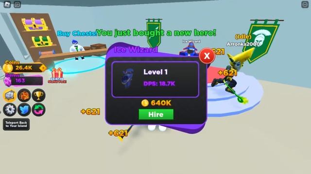 НОВЫЙ СИМУЛЯТОР - Roblox Idle Heroes Simulator