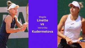 10.02.2025. Вероника Кудерметова - Магда Линетт. WTA Doha. Veronika Kudermetova - Magda Linette