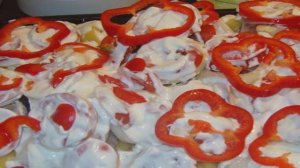 Карп, запеченный в духовке кусочками