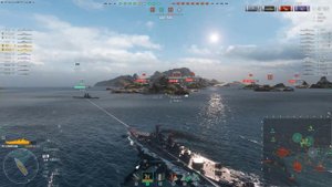Мир кораблей\\World of Warships\\Бой на линкоре Montana , вначале н?