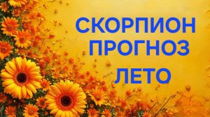 СКОРПИОН. ТАРО ПРОГНОЗ НА ЛЕТО