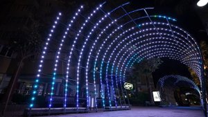 Сочи 2024. Световое оформление улицы Навагинская