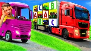 Дети играют с настоящим грузовиком