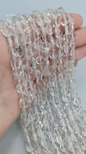 Бусины "Галтовка" Горный хрусталь (Кварц) 8*6мм. Цена - 240 смотреть онлайн