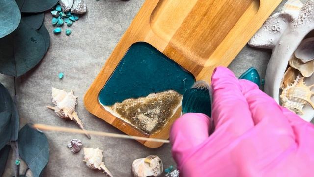 МЕНАЖНИЦА С МОРЕМ ИЗ ЭПОКСИДНОЙ СМОЛЫ смотреть онлайн