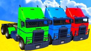 Мультики про Машинки для детей Монстр Траки и Цветные Грузовики Мультик для детей