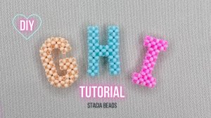 Как сделать Английские буквы: Буква G , H , I из бисера | Английский алфавит крестиком