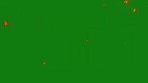 ФУТАЖ  -ПЛАМЯ  - ХРОМАКЕЙ НА ЗЕЛЕНОМ ФОНЕ