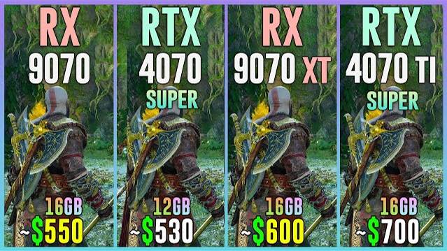RX 9070 vs RTX 4070 SUPER vs RX 9070 XT vs RTX 4070 TI SUPER - Test in 20 Games