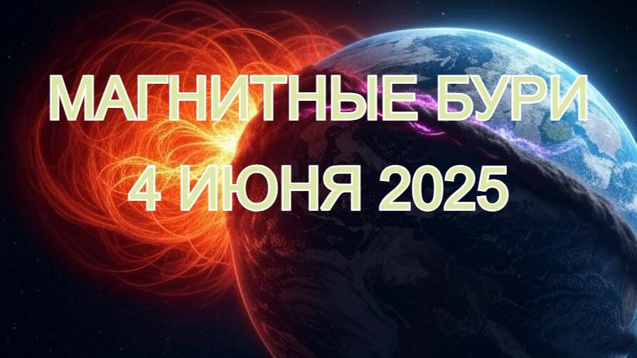 ⚠️ МАГНИТНЫЕ БУРИ 4 июня 2025! Новые данные и прогнозы ⚠️